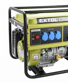 EXTOL CRAFT Elektrocentrála rámová benzínová 3F, 5,5kW/3x1,8kW, 13HP