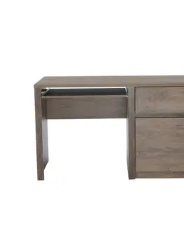 KONDELA Montana B1 pc stolík dub lefkas tmavý