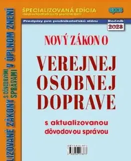Nový zákon o verejnej osobnej doprave 17/2023 - Ľubomír Tvorík