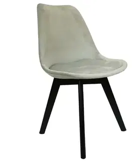 Stolička Mia Black svetlosivá