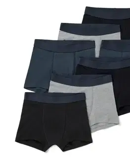 Detské boxerky, 7 ks, čierne