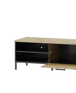 LOVENA 25 TV stolík, dub artisan/čierna