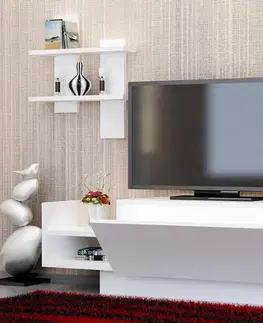 TV skrinka / Obývacia stena Bahar - White