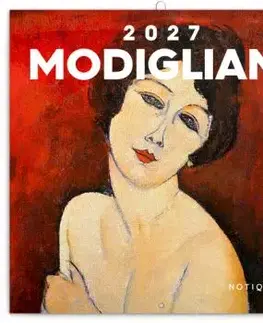 NOTIQUE Poznámkový kalendár Amedeo Modigliani 2027, 30 x 30 cm