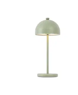 Stolná lampa zelená vrátane LED IP54 nabíjateľná s nabíjacou stanicou - Squirrel