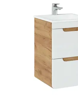 ArtCom Keramické umývadlo SQUARE 42 CFP 9048 B/8023 | biela 40 cm