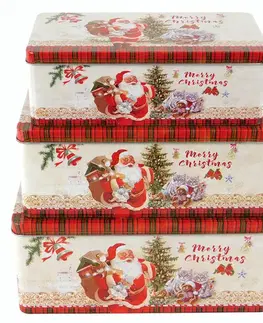 MAKRO - Dóza vianočná 3ks rôzne motívy