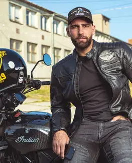 W-TEC Black Heart Wings Leather Jacket čierna - XXL