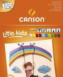 CANSON Kids skicár 120g, 30 listov - 10 farieb, A4