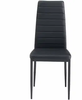 Jedálenský set pre 4 osoby AXIS, čierny