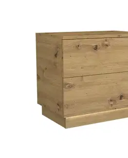 SELION S2 nočný stolík, dub artisan