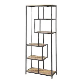 Dekoria Regál Loft IV, 75 x 35 x 180 cm 