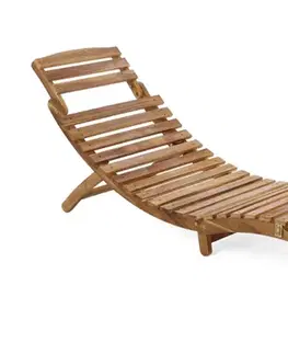 Drevené záhradné ležadlo LUX akácie