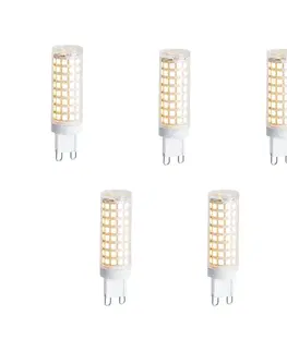 Sada 5 stmievateľných LED žiaroviek G9 5,5 W 500 lm 2700 K