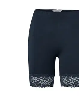 Cyklistické šortky s čipkovým lemom, modré