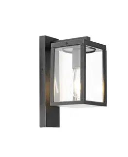 Priemyselná vonkajšia nástenná lampa čierna IP44 - Charlois