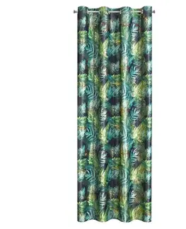 ArtFir Zatemňovací záves DAVOS K | čierna/zelená 140 x 250 cm