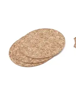 MAKRO - Podložka korok Slza 3ks kruh a 3ks slza 16 x 2 cm