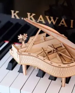 Drevené 3D Puzzle - Klavír