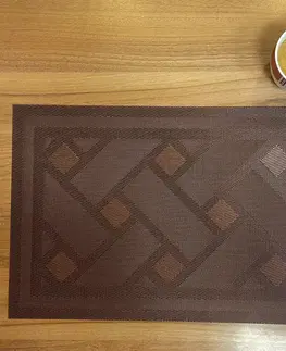 Podložka Deluxe pod tanier Kendrick hnedá 35x45cm TiaHome