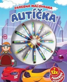 Farebná maľovanka - autíčka