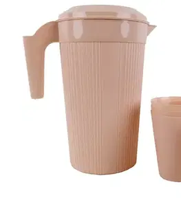 MAKRO - Džbán 2,4L a 4 poháre 250ml rôzne farby