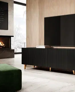 CAMA MEBLE Pafos 200 4D tv stolík čierna