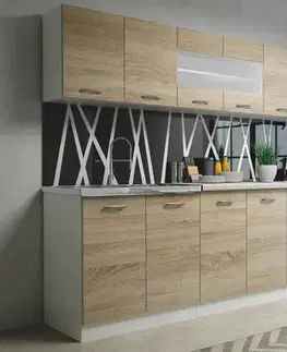 HALMAR Perla 260 kuchyňa dub sonoma / biela