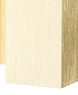 Moderná nástenná lampa zlatá štvorcová 2-svetlo - Sandy