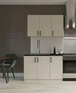 SILVER jednoduchá kuchynská linka 200 cm, kašmír