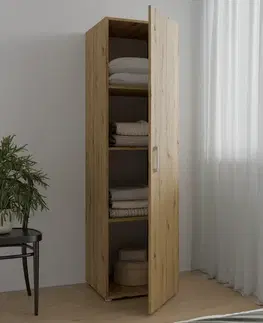 KONDELA Romer New Tyo 1 1D policová skriňa dub artisan