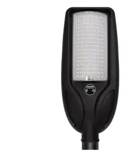 LED stmievateľná solárna pouličná lampa so senzorom VENICE 100W/6000 mAh IP65 čierna + DO EKO2514