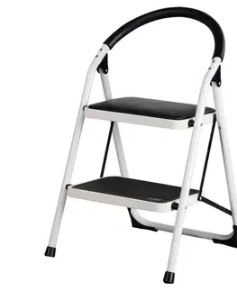 Oceľové skladacie schodíky Klapp, 2 stupne, 2 stupne