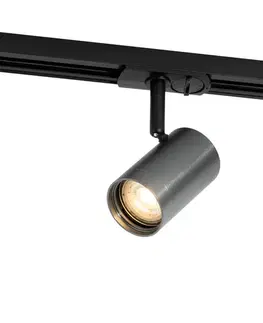 Moderný reflektor Gunmetal pre 1-fázový koľajnicový systém - Iconic Jeana