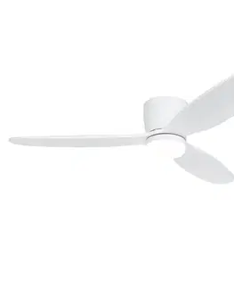 Stropný ventilátor biely 132 cm vrátane LED stmievateľný s diaľkovým ovládaním - Sofio