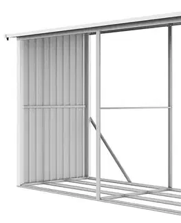 Drevník 302 x 119 cm (šedobiely)