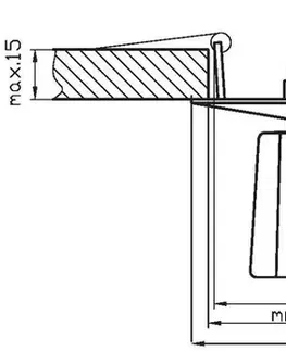 Stropné svietidlo polygonálne krištáľové chróm G4 20W SK-25