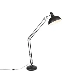 Inteligentná stojaca lampa čierna nastaviteľná vrátane Wifi A60 - Hobby