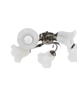 Stropná lampa Antiqa Patina 5X40 E27 Biele tienidlo