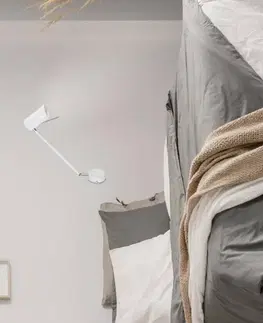 Nástenná lampa matná biela nastaviteľná otočná GU10 40W Milly