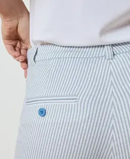 Prúžkované elastické nohavice