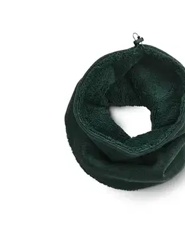 Kruhový šál z pleteného flísu, zelený