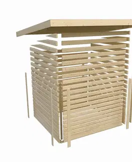 Vonkajšia fínska sauna s predsieňou 393 x 231 cm Dekorhome
