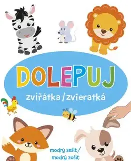 Dolepuj zvířátka / zvieratká - modrý sešit / modrý zošit