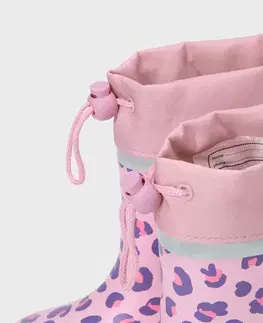 Detské gumáky, s leopardím motívom
