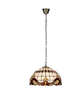 Závesná lampa Marsala 30 Patina 1X60 E27 Tienidlo z farebného skla
