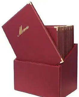 SECURIT Box s jedálnymi lístkami CLASSIC, červená (20 ks)