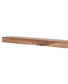 Polica na stenu Tara 150x22 indický masív palisander
