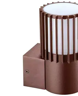 BRILAGI - Vonkajšie nástenné svietidlo ARMOR 1xGU10/35W/230V IP44 hnedá BRLP3026C-REZ