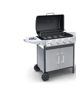  Plynový gril s 4 horákmi, nerezová oceľ 99BB004